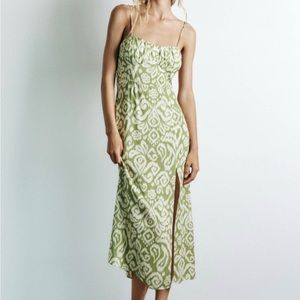 Zara Printed Corsetry-Inspired Dress